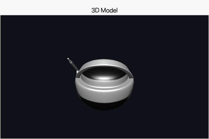 A glTF model rendered by the portable 3D API on the native Mac target